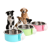 Bát Inox Treo Chuồng Cao Cấp Cho Chó Mèo - Paddy Pet Shop